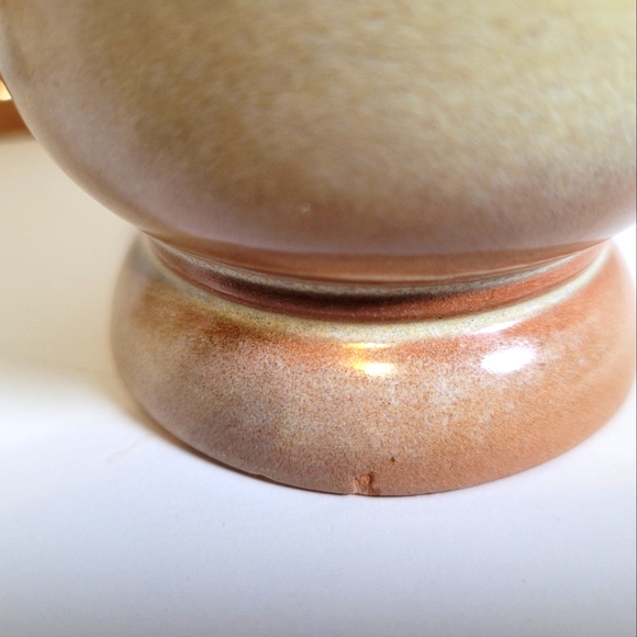 Set of 3 Vintage Frankoma Pottery #C2 Pedestal Mugs-Desert Gold Glaze - Picture 5 of 7
